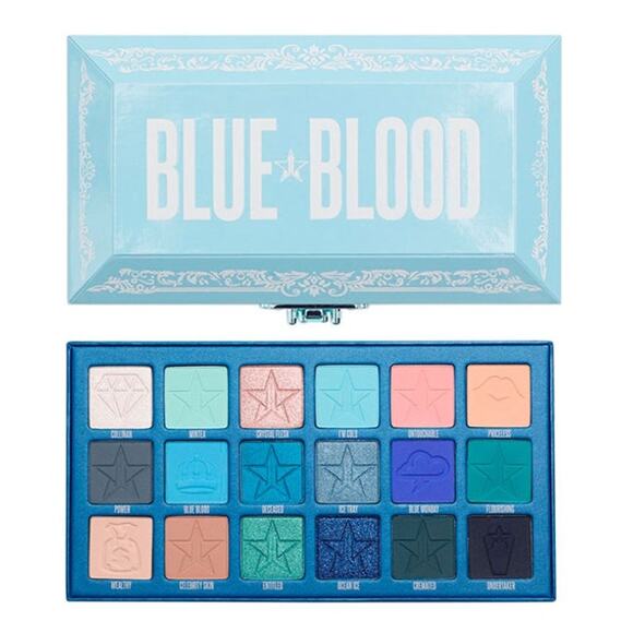JEFFREE STAR Cosmetics Blue Blood Artistry Eye Shadow Pallete 18 X 0,05 OZ - NIB - Picture 1 of 15